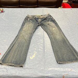 Womens BKE denim star flare leg size 30 x 29 1/2